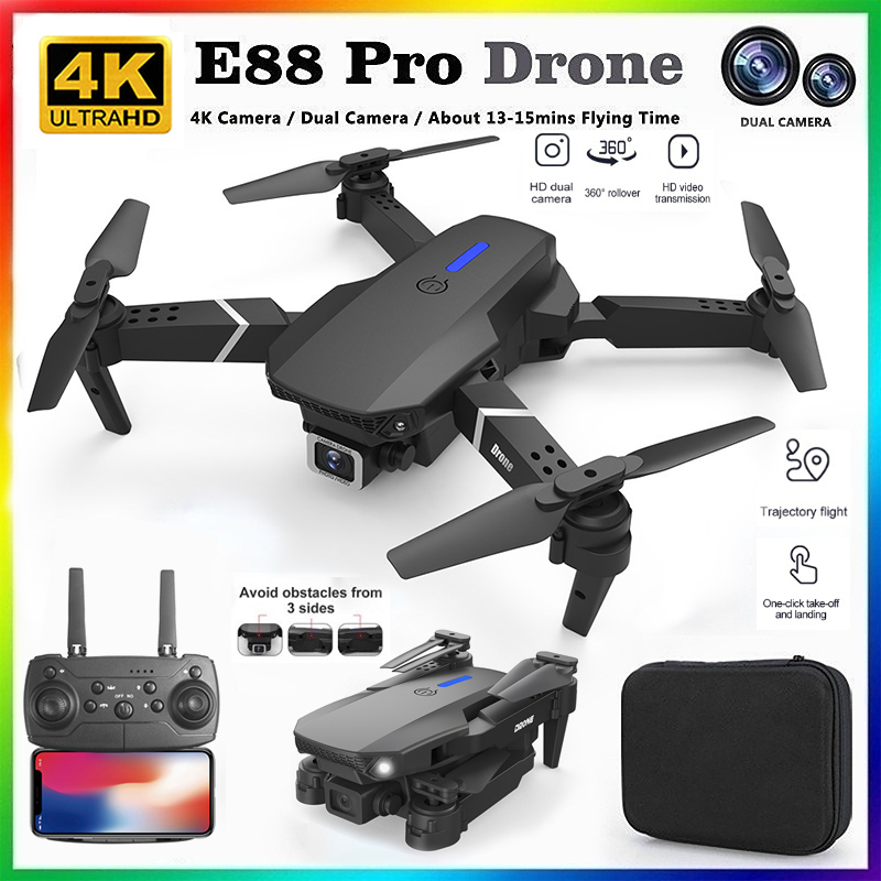 Drone Lidar - طائرة بدون طيار E88 احترافية جديدة
