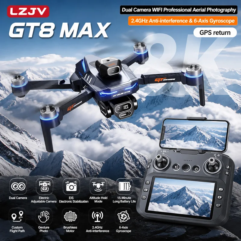 Drone Mapping - طائرة بدون طيار GT8 ماكس قابلة