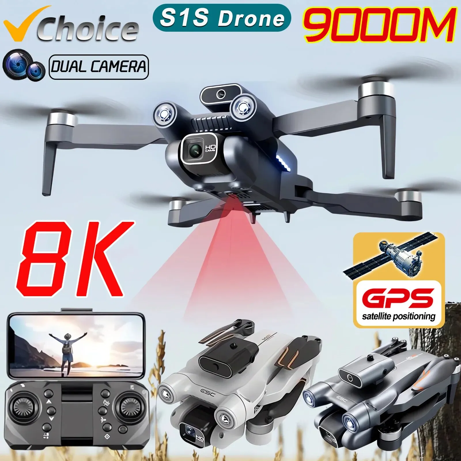 طائرة بدون طيار احترافية بدون  - مراجعة Drone Aerial Photography وسعره
