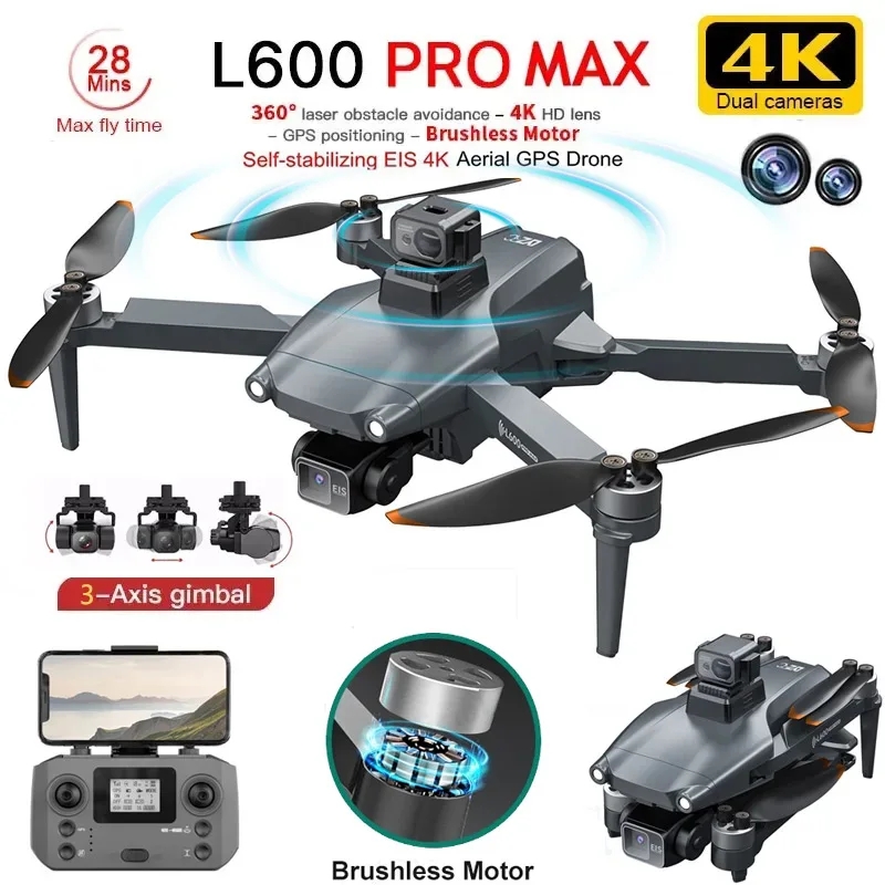 L600 PRO MAX GPS الطائرة بدون  - مراجعة Drone Aerial Photography وسعره