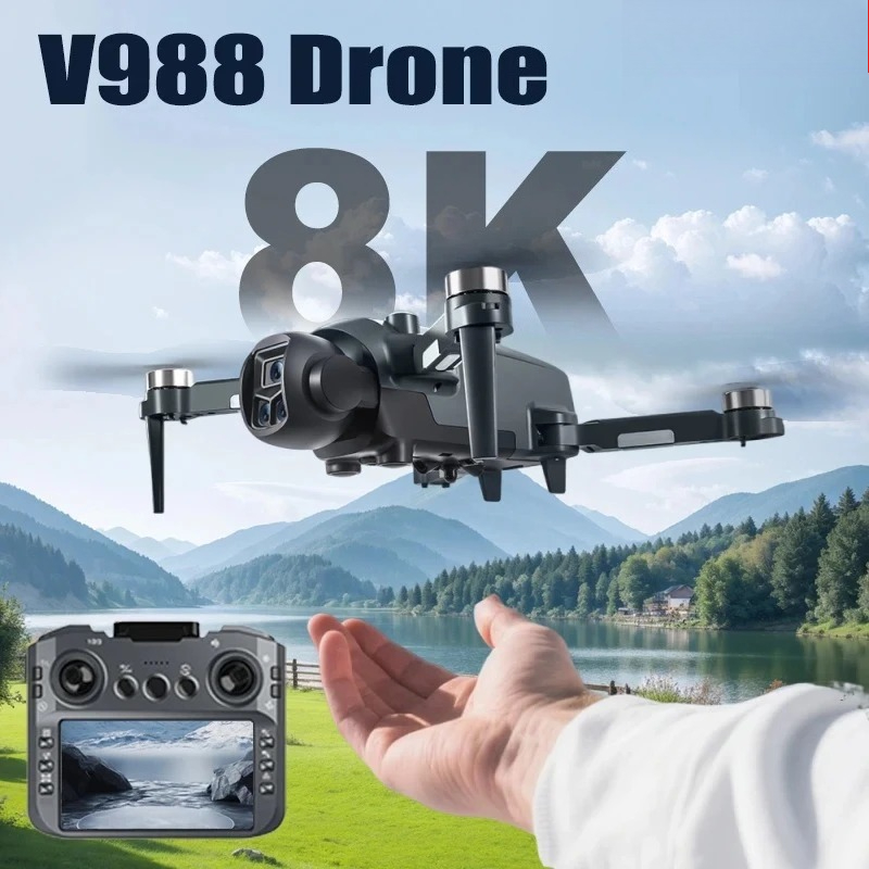 طائرة بدون طيار V988 الأصلية ب - مراجعة Drone Lidar وسعره