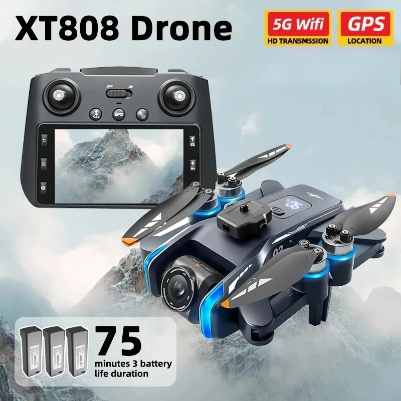 طائرة بدون طيار XT808 Pro MAX  - مراجعة Drone Lidar وسعره